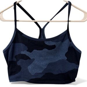 Aerie Navy Camouflage Sports Bra